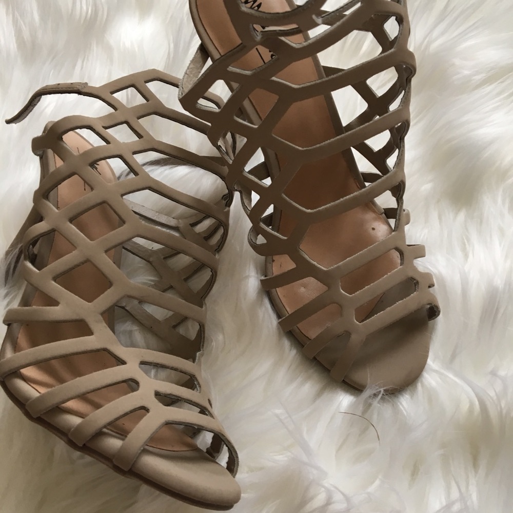 Sale! Sale! Sale! Nude Strappy Sandals.